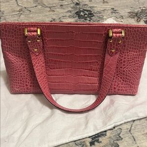 Kate Spade NY leather Croc-Embossed Shoulder Bag with Gold Hardware